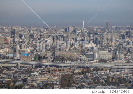 Aerial View of Modern Cityscape With High Rise Buildings Dec 8 2024 124842462