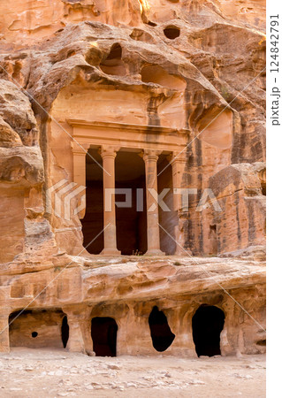 Little Petra in Siq al-Barid, Wadi Musa, Jordan 124842791