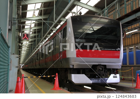 車庫で休む 京葉線 E233系 124843683