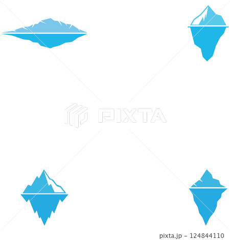 Ice Berg icon Vector Illustration design Logo template Ice Berg icon Vector Illustration design Logo template 124844110