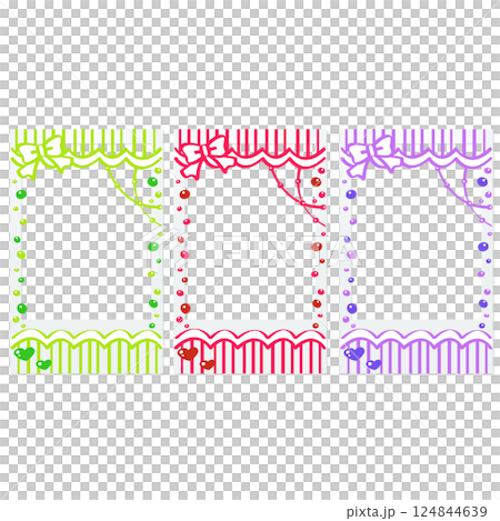 Graffiti Cheki Instant Camera Decoration Frame Red Green Purple 124844639