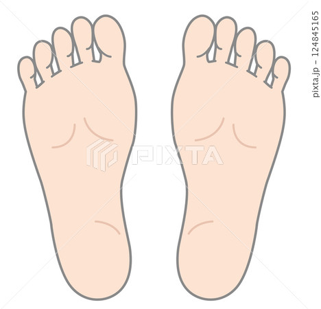 足の裏のイラスト 124845165