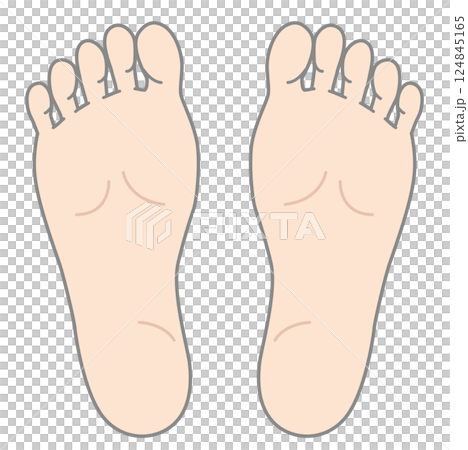 足の裏のイラスト 124845165