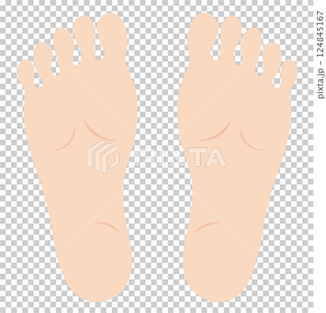 Illustration of the soles of the feet Illustration of the soles of the feet 124845167