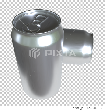 The Aluminium  can for food or drink concept 3d Rendering. 124846137