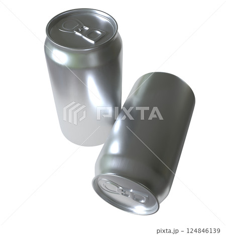 The Aluminium  can for food or drink concept 3d Rendering. 124846139