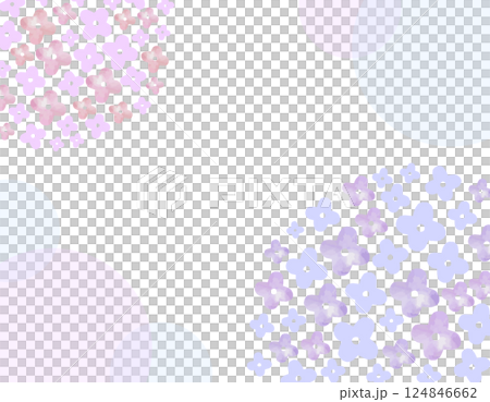 Image of the rainy season: Hydrangea frame 1 124846662