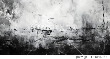 Abstract monochrome gray grunge background for creative designs and distressed effect. 124846947