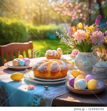 Easter table 124848192