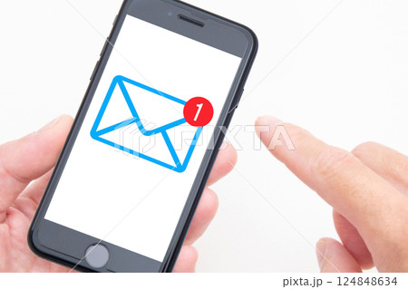 スマホ　メール 124848634