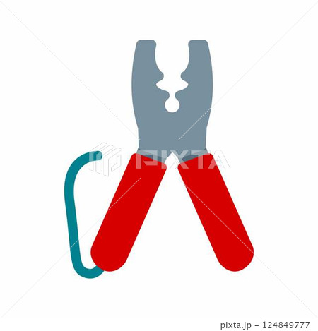 Wire Cutter icon vector image. Suitable for mobile apps, web apps and print media. 124849777