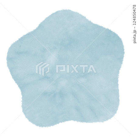 水彩風のテクスチャーのあるふわふわの吹き出し、フレーム 124850478