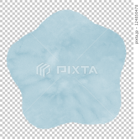 水彩風のテクスチャーのあるふわふわの吹き出し、フレーム 124850478