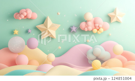 カラフルな星の壁紙 カラフルな星の壁紙 124851004