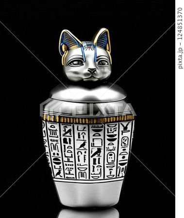 古代_エジプト_カノポス_カノプス_カノープス容器_バステト 124851370