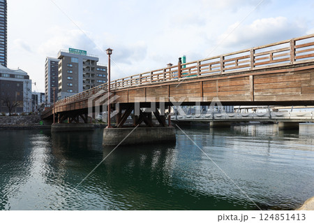 福岡県 北九州市 小倉 常盤橋(木の橋) 福岡県 北九州市 小倉 常盤橋(木の橋) 124851413