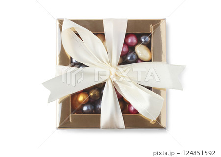 Gift box with candies 124851592