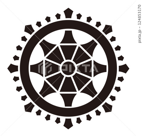 家紋　輪宝 124853170