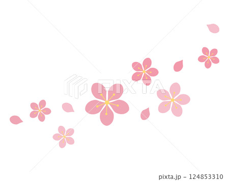 桜吹雪　ピンク 124853310