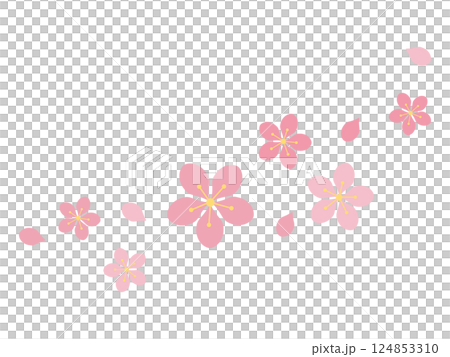 櫻花 雪花 粉紅色 櫻花 雪花 粉紅色 124853310