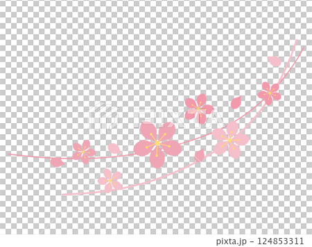 櫻花雪和線條粉紅色 櫻花雪和線條粉紅色 124853311