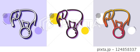 Elephant on ball line icon. Halftone dotted pattern. Gradient icon with grain shadow. Circus sign. Amusement park show. Line elephant on ball icon. Various designs. Vector Elephant on ball line icon. Halftone dotted pattern. Gradient icon with grain shadow. Circus sign. Amusement park show. Line elephant on ball icon. Various designs. Vector 124858337