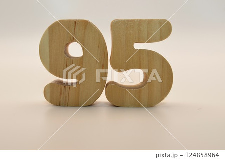 カラフルな数字 カラフルな数字 124858964