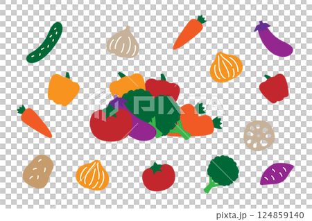 可愛的蔬菜套裝 可愛的蔬菜套裝 124859140