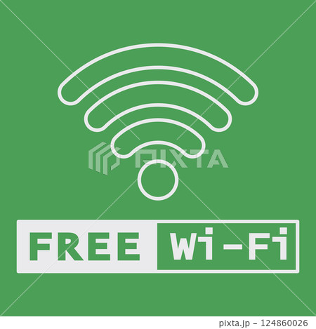 イラスト素材掲示板：フリーWI-Fi,ネットワーク,インターネット,コンピューター,携帯電話 124860026