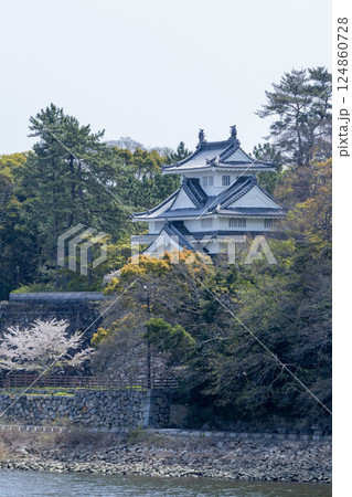 豊橋吉田城鉄櫓と桜 豊橋吉田城鉄櫓と桜 124860728