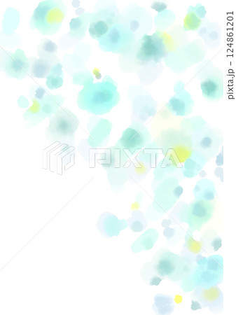 青いイルミネーションのような水彩の滲んだ背景イラスト 124861201