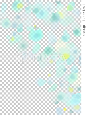 青いイルミネーションのような水彩の滲んだ背景イラスト 124861201