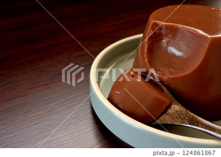 手作りチョコレートプリン 手作りチョコレートプリン 124861867