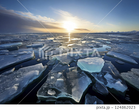 流氷　AI生成画像  124862023