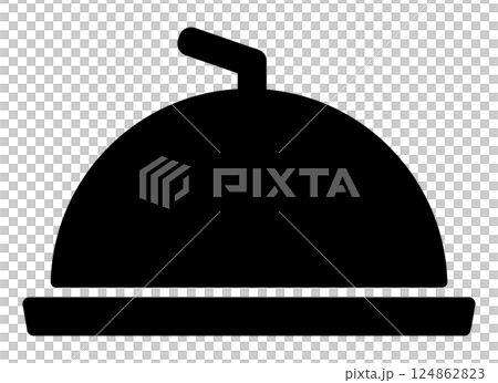 Cloche Icon Black 124862823