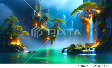 幻想的な風景 124863172