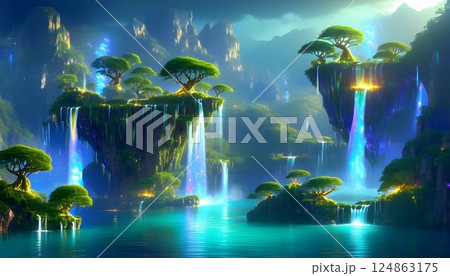 幻想的な風景 124863175