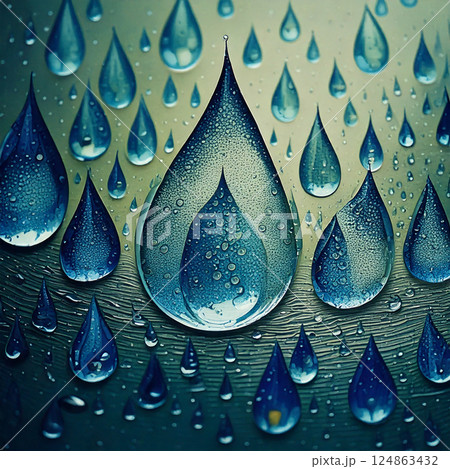 水滴の世界 水滴の世界 124863432