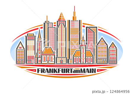 Vector illustration of Frankfurt am Main 124864956