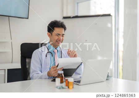 Telemedicine and Patient Engagement. A doctor displays empathy during a virtual visit, facilitating health discussions with patients. 124865363