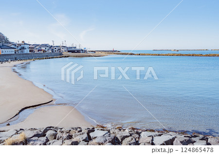 新潟 出雲崎町の海岸 新潟 出雲崎町の海岸 124865478