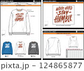 SWEATSHIRT STAY HUMBLE STREETWEAR T SHIRT TECHPACK MEASUREMENT LAYOUT TEMPLATE DESIGN.eps 124865877