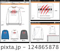 SWEATSHIRT CHALLENGE STREETWEAR T SHIRT TECHPACK MEASUREMENT LAYOUT TEMPLATE DESIGN.eps 124865878