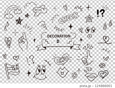 Easy-to-use pen-drawn decoration set Easy-to-use pen-drawn decoration set 124866001