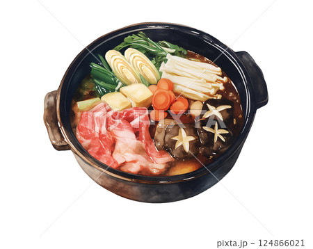 すき焼き 124866021