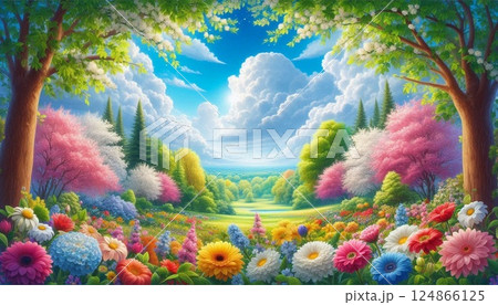 綺麗な珊瑚が育つ風景 綺麗な珊瑚が育つ風景 124866125