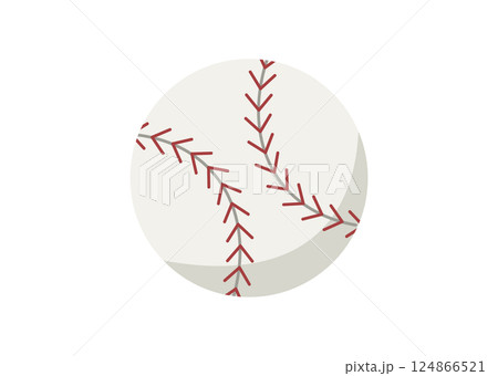 野球のボールのイラスト素材 野球のボールのイラスト素材 124866521