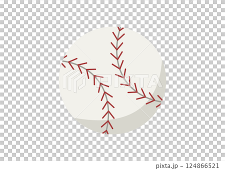 Baseball ball illustration material Baseball ball illustration material 124866521