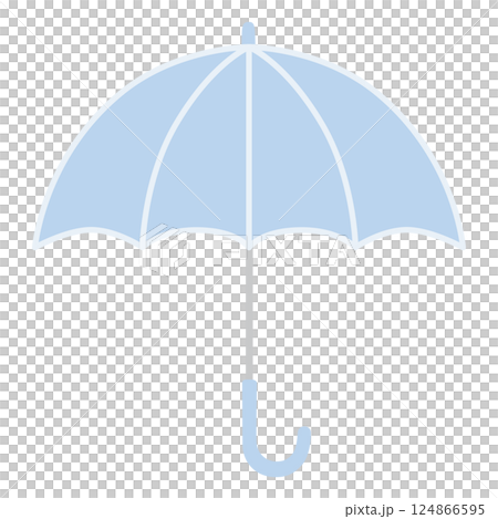 かわいい傘のベクターイラスト。梅雨、雨 かわいい傘のベクターイラスト。梅雨、雨 124866595