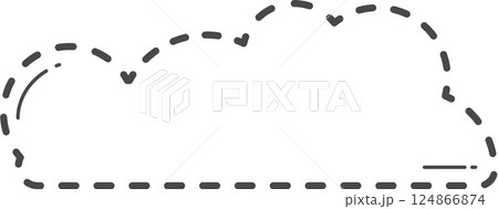 Dotted cloud illustration. Dotted cloud illustration. 124866874